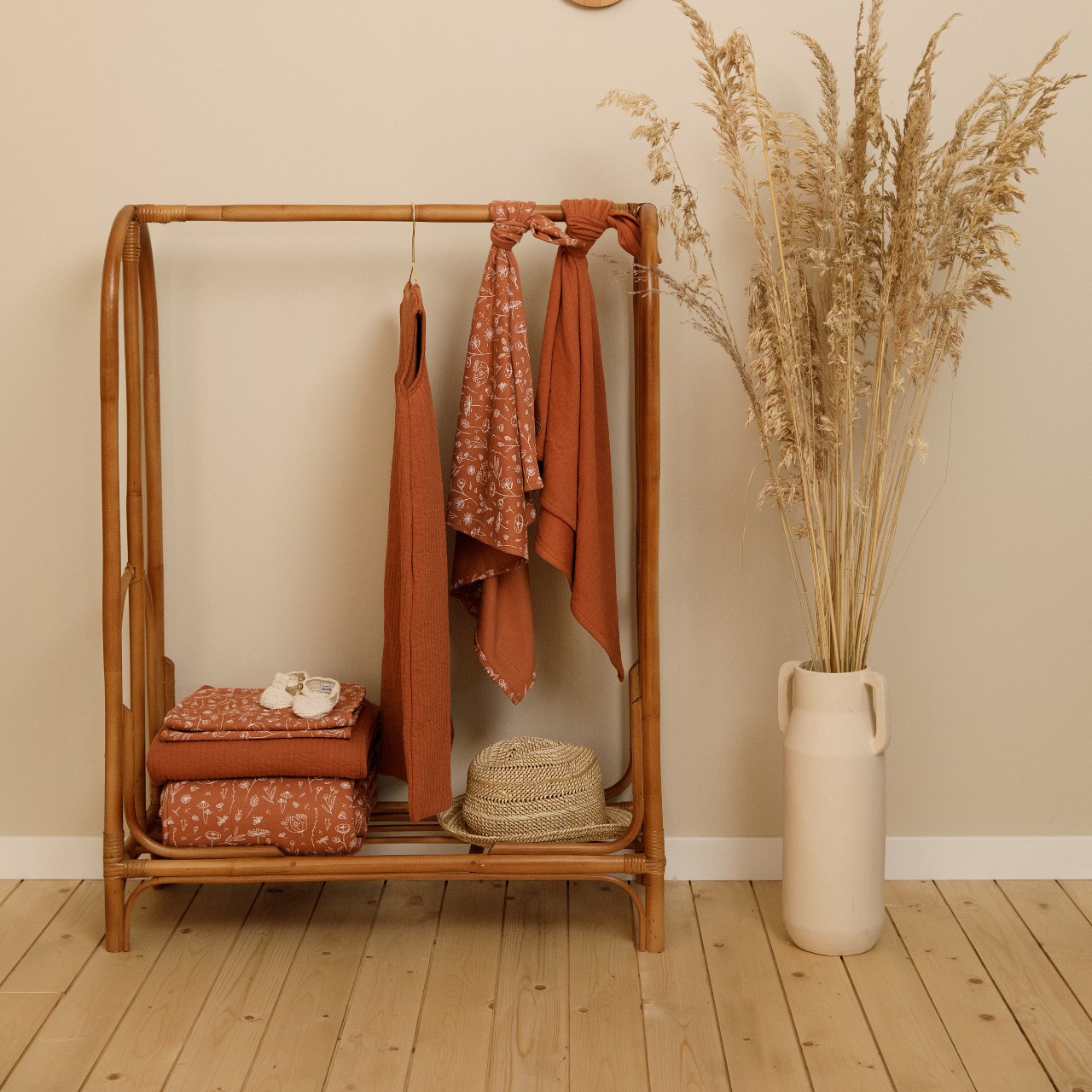 Little Dutch Śpiworek do spania Wild Flowers Rust 70cm 3-9mc