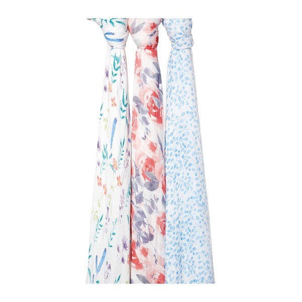 Aden & Anais Otulacz bambusowy Watercolour Garden 3 szt. 0+