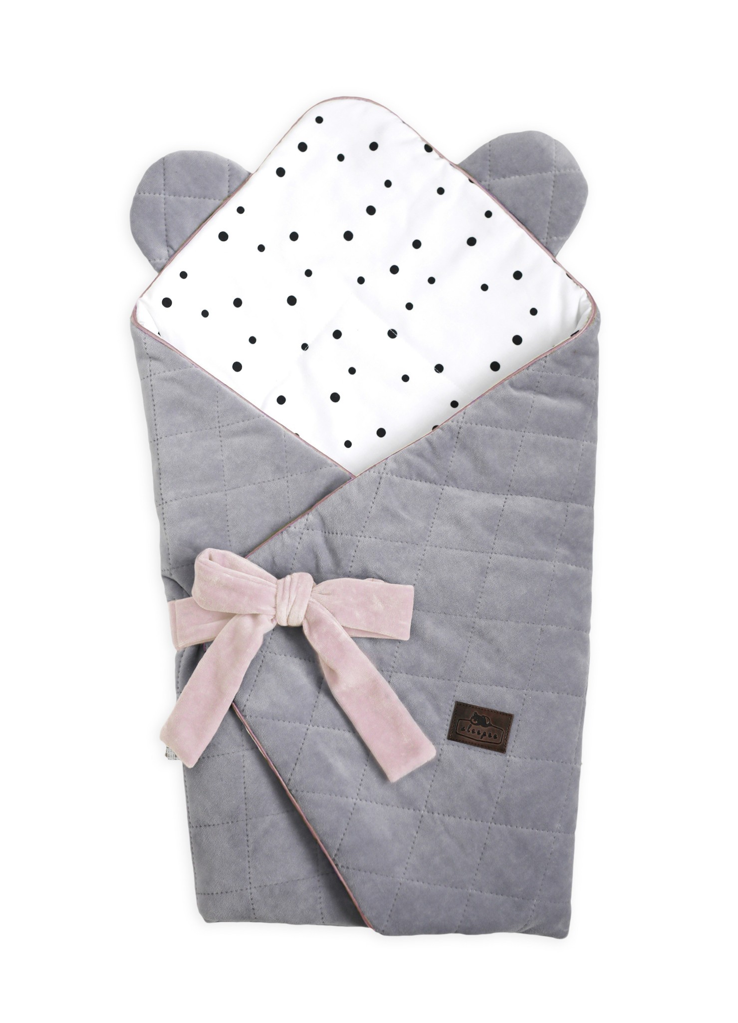 Sleepee Rożek Niemowlęcy Royal Baby Grey/Pink 0+