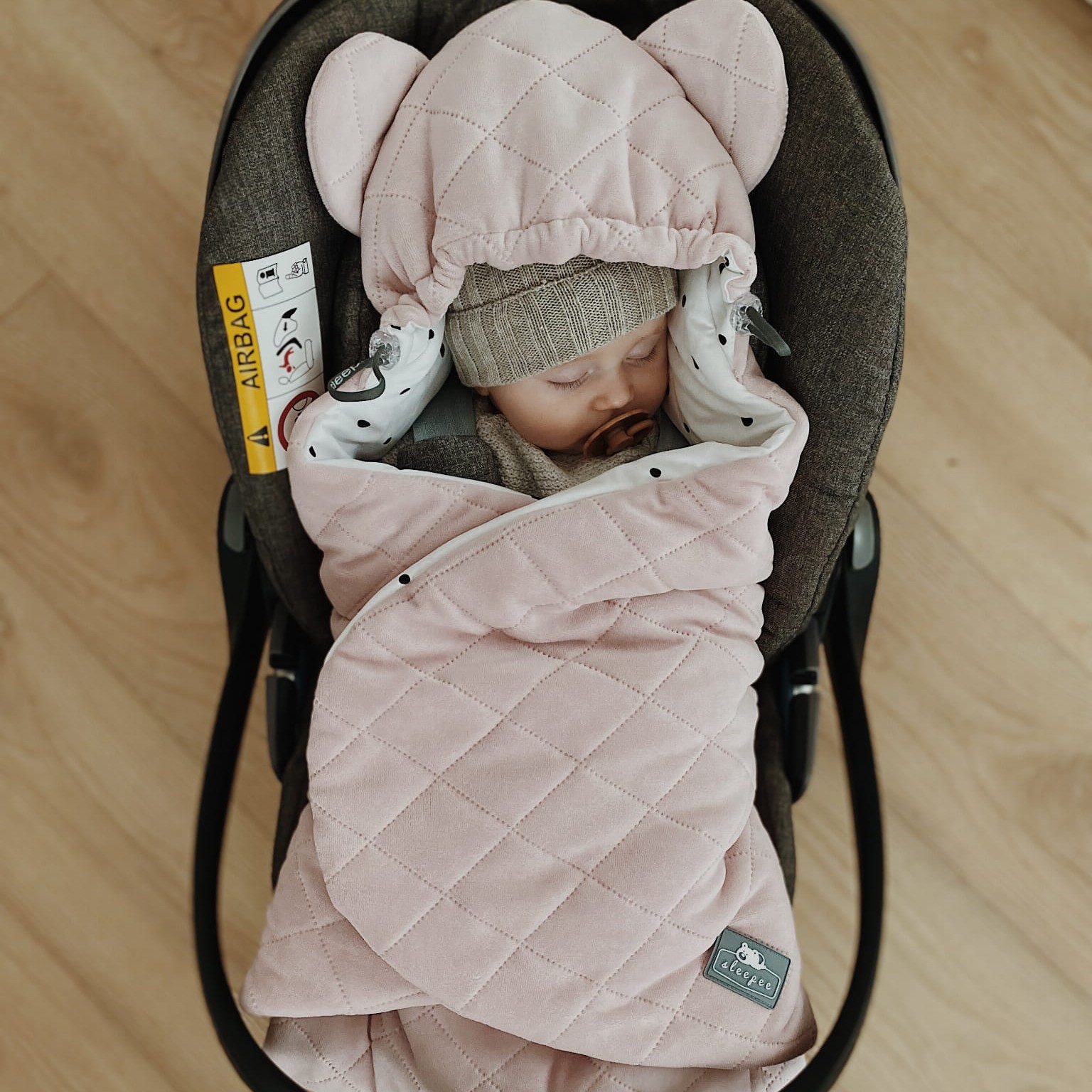 Sleepee Otulacz do fotelika Royal Baby Ocean mint 0+