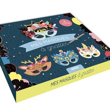 Auzou Wydrapywanka Maski Zwierząt 5+