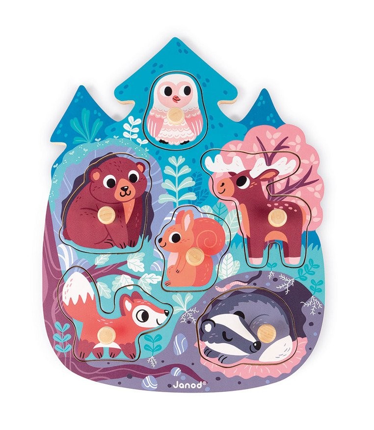 Janod, Puzzle drewniane Wesoły Las