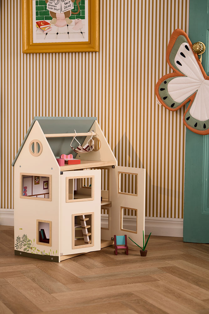 Kid's Concept Domek dla Lalek AIDEN Drewniany 3 Piętra 