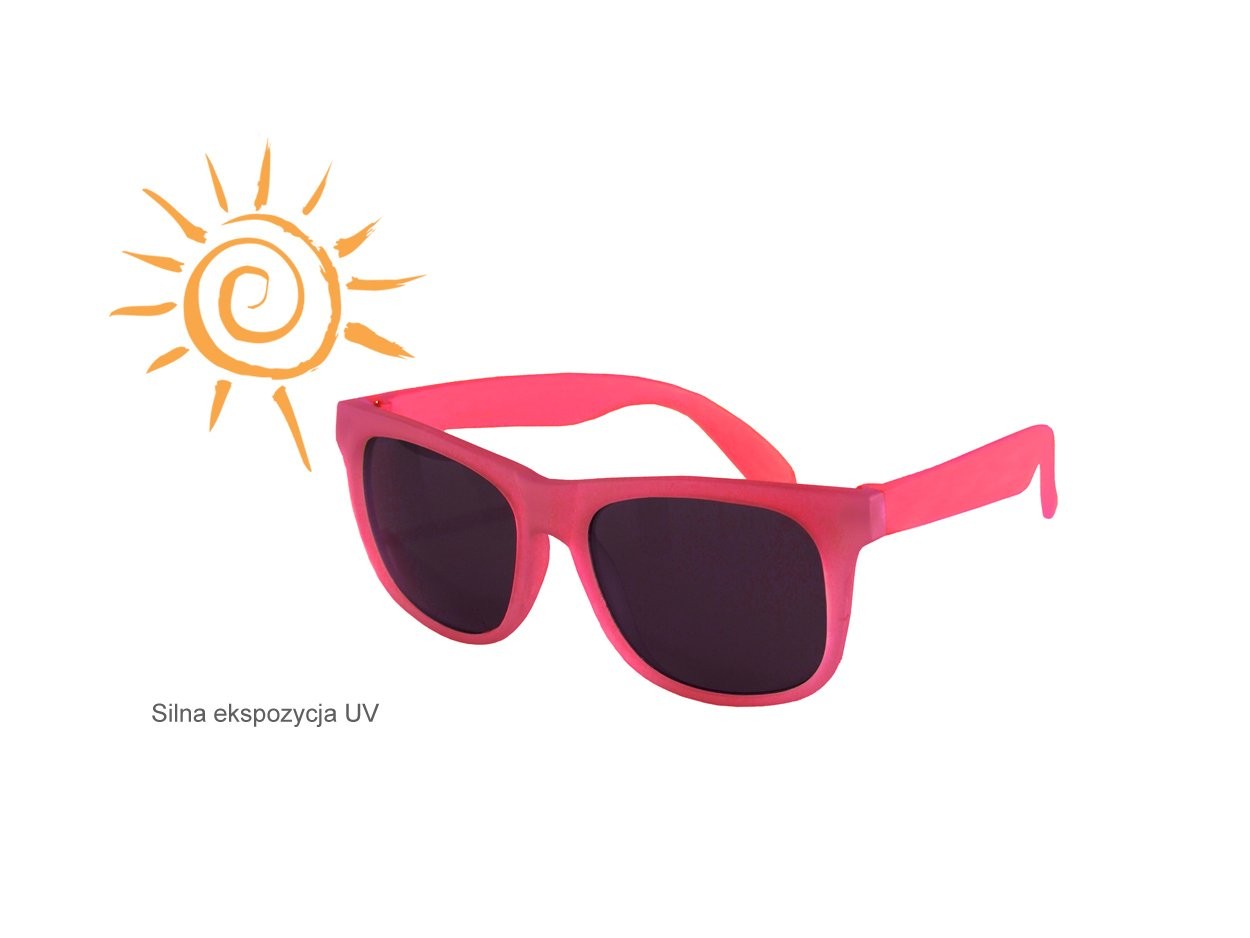 Real Kids Okulary Switch Light Pink-Pink 7-10 lat