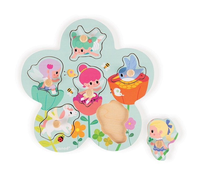 Janod, Puzzle drewniane Wesołe Wróżki