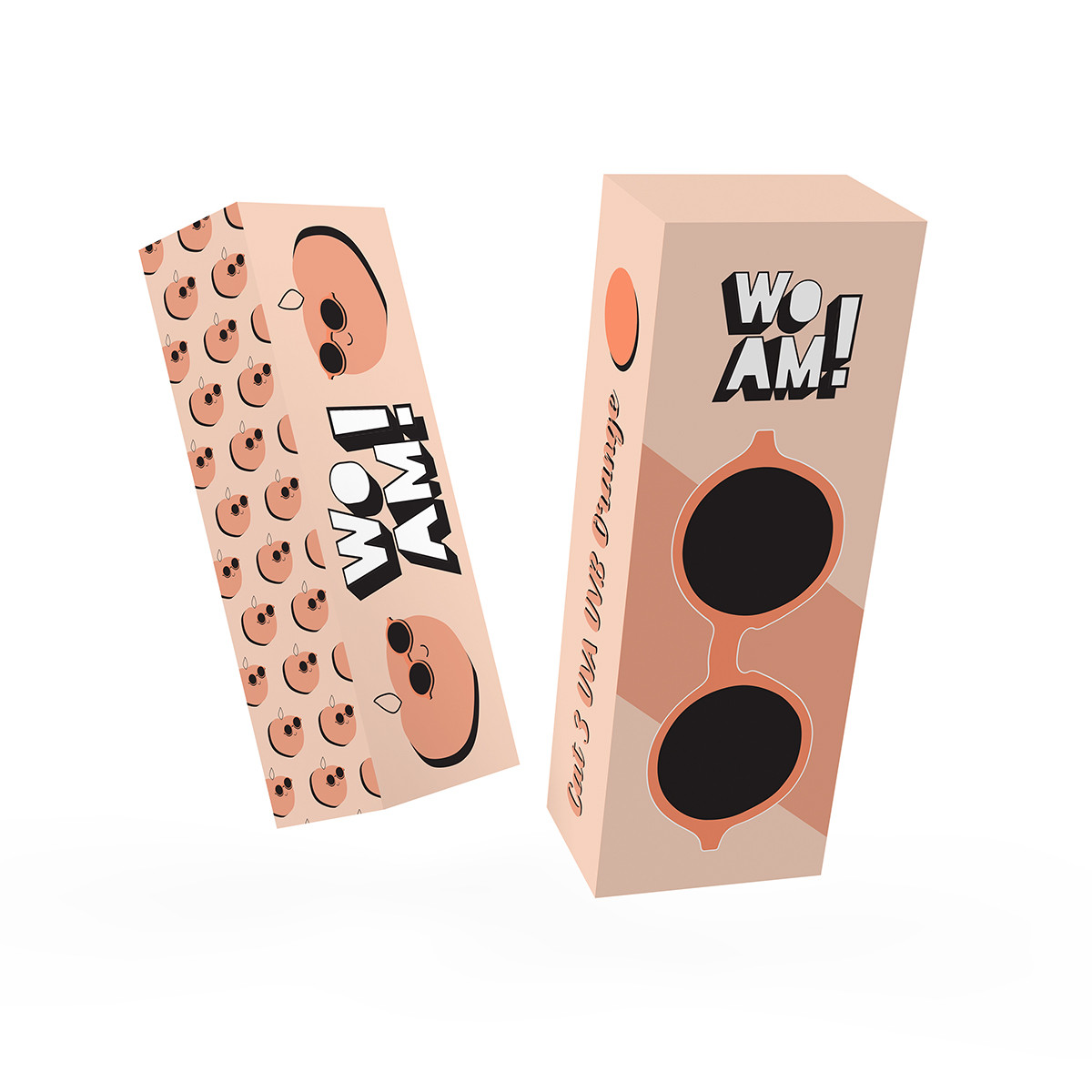 KiETLA Okulary WOAM 4-6 lat Pomarańczowe