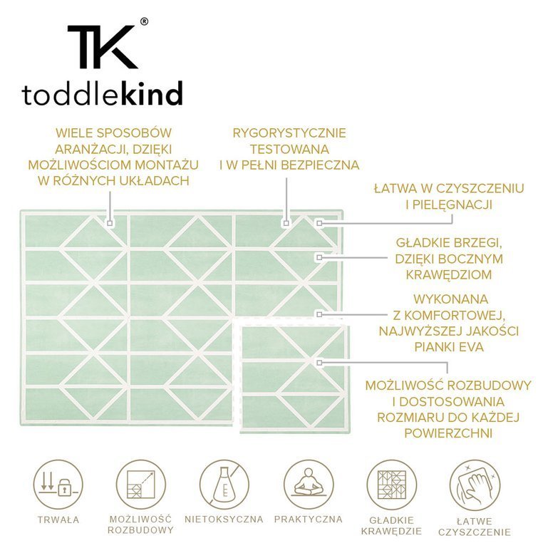 Toddlekind Mata Piankowa Puzzle Nordic Neo Matcha Green