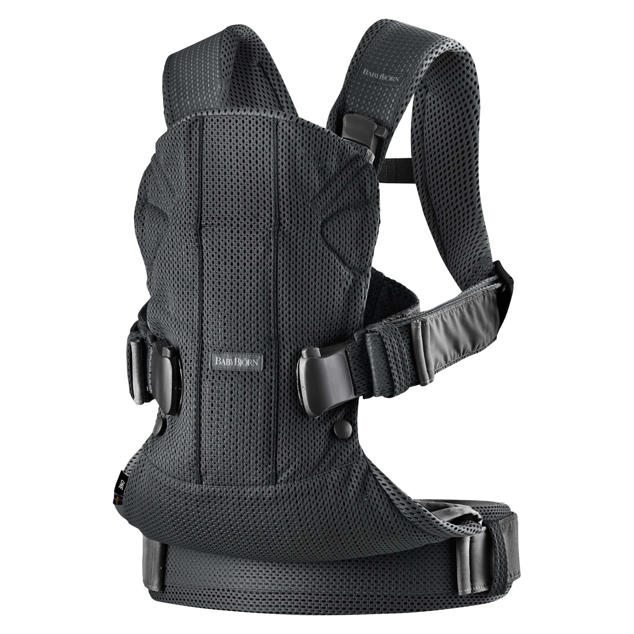 BabyBjorn Nosidełko One Air 3D Mesh Czarne 0–3