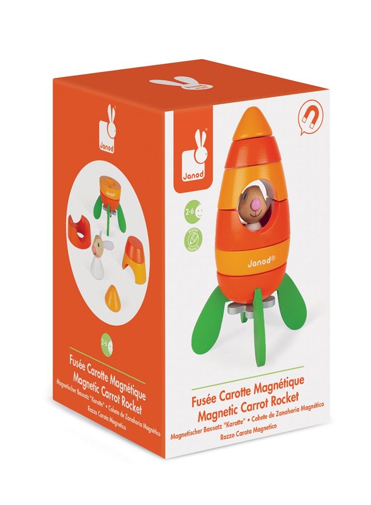 Janod Rakieta Magnetyczna z Królikiem 2+ lat