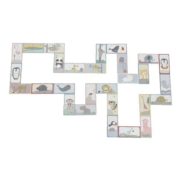 Little Dutch Domino Zoo Gra Edukacyjna 3+