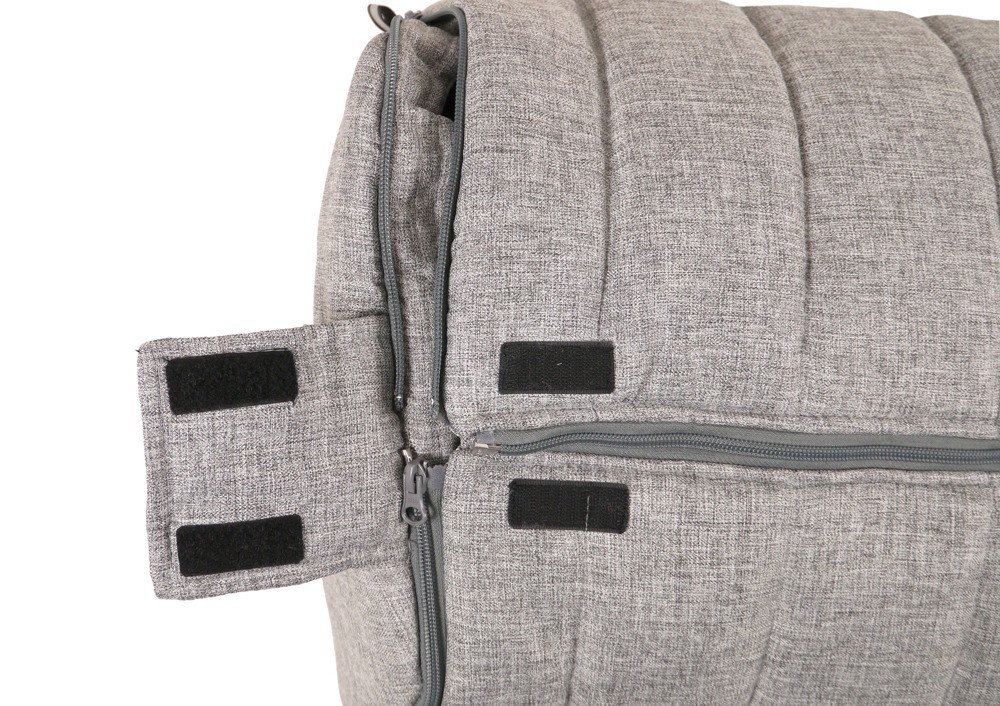 Kaiser Śpiworek SHINNY MELANGE ciemnoszary 0+