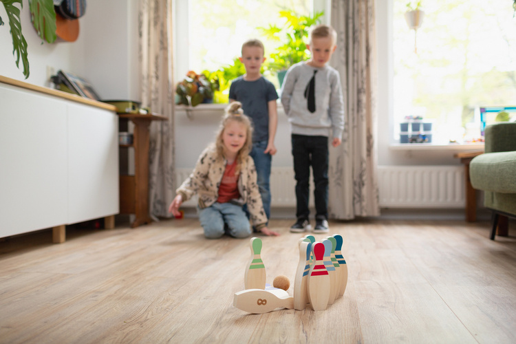 BS Toys Drewniane Kręgle z Cyferkami 3+ lat