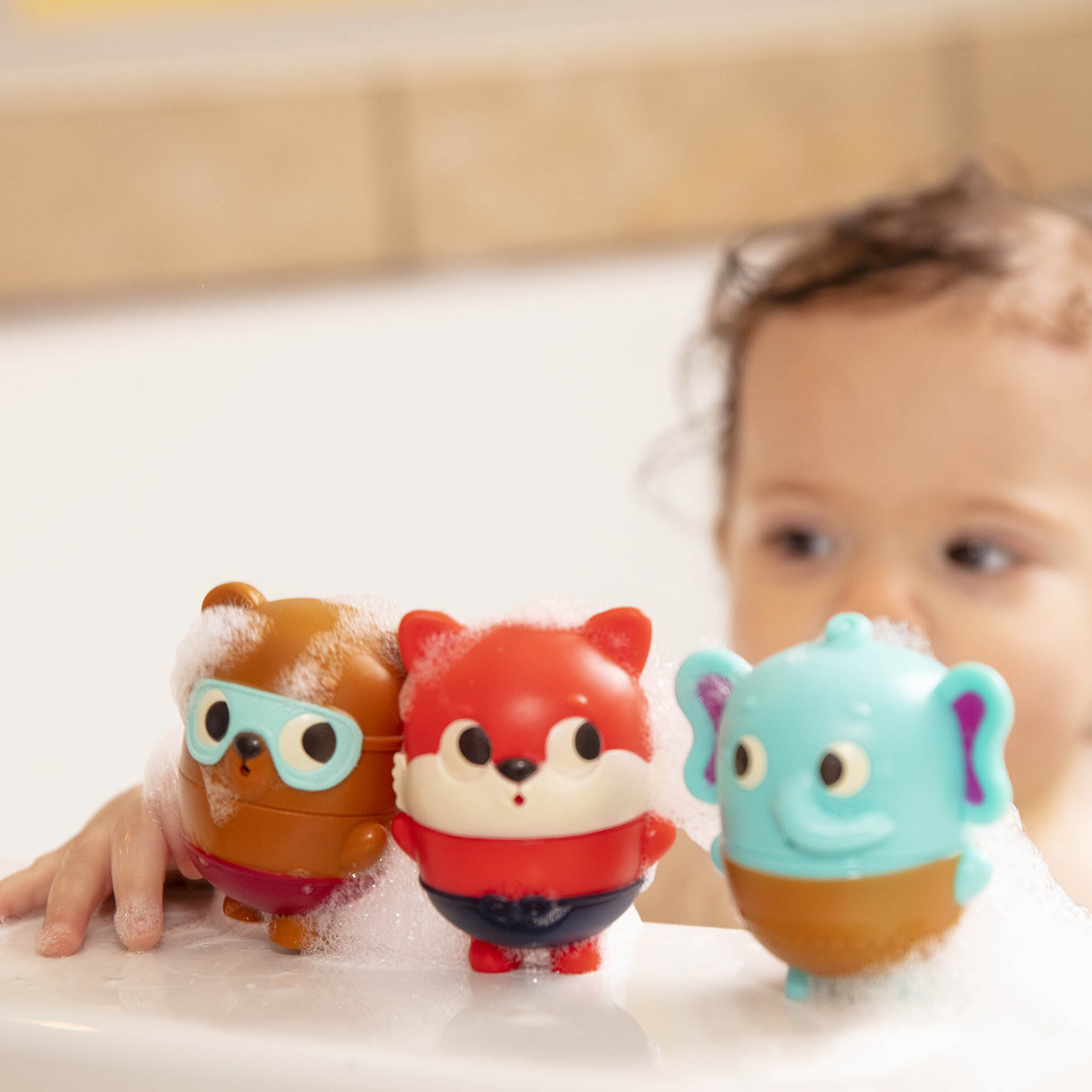 Btoys Sikawki Zwierzaki Zmieniające Kolor 6m+ Zestaw