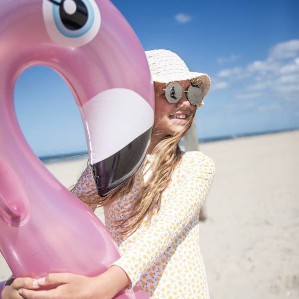 Koło do pływania Flamingo Rose Gold 95cm 6+ | Swim Essentials