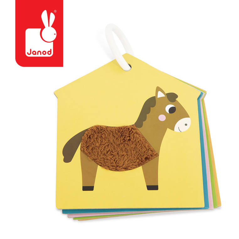 Janod Karty Sensoryczne Farma 7 el. 12m+
