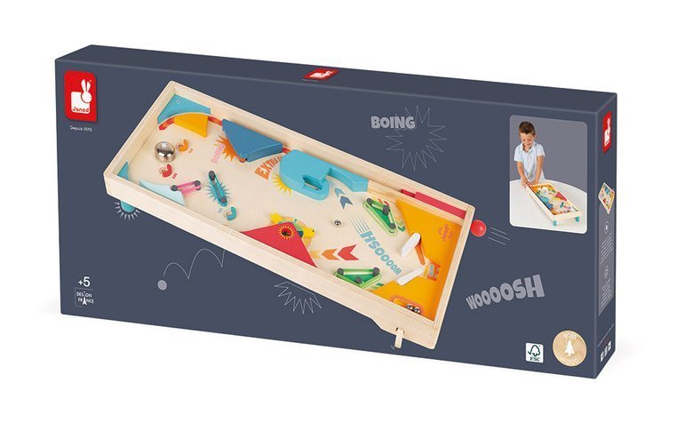 Janod Gra zręcznościowa Pinball 5+