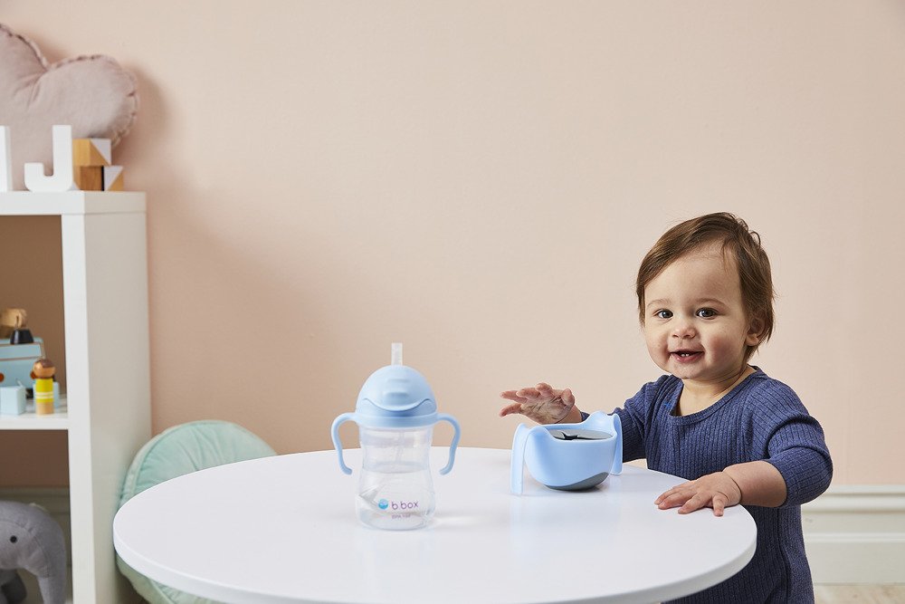 B.Box, Bidon ze słomką 240 ml, Gelato Pistachio