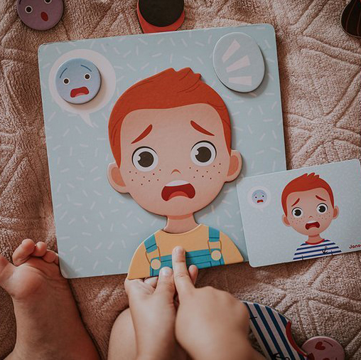 Janod Magnetyczna Układanka Emocje 3+