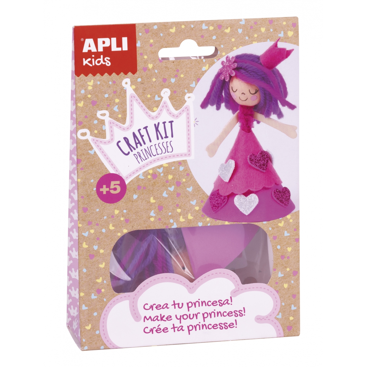 Apli Kids Zestaw Artystyczny Różowa Księżniczka 3+