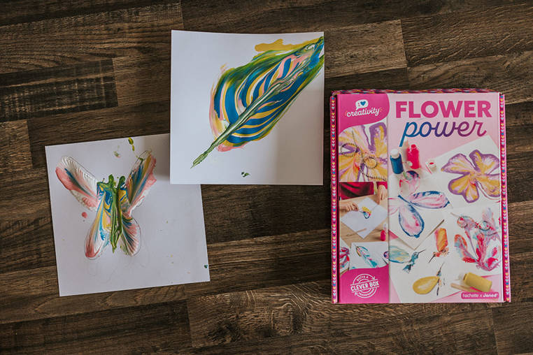 Janod Zestaw Kreatywny Malowanie Łańcuszkiem Kwiaty 8+