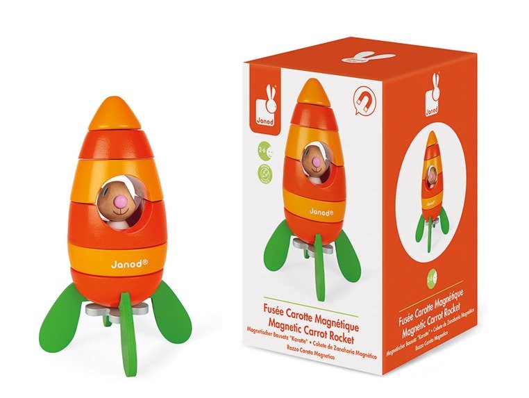 Janod Rakieta Magnetyczna z Królikiem 2+ lat