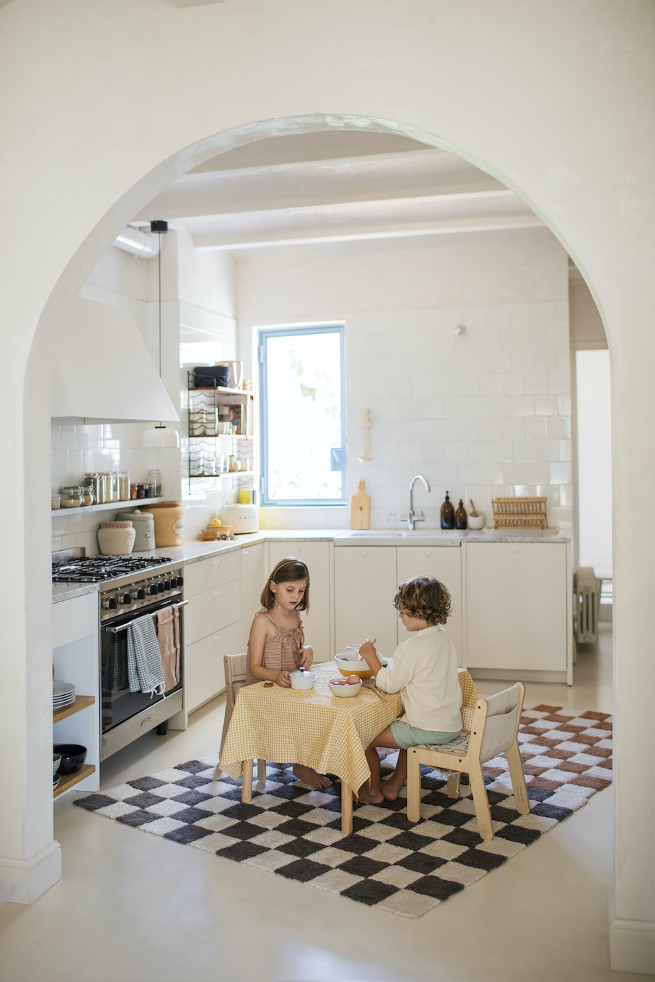 Lorena Canals Dywan bawełniany Kitchen Tiles Toffee 120x160