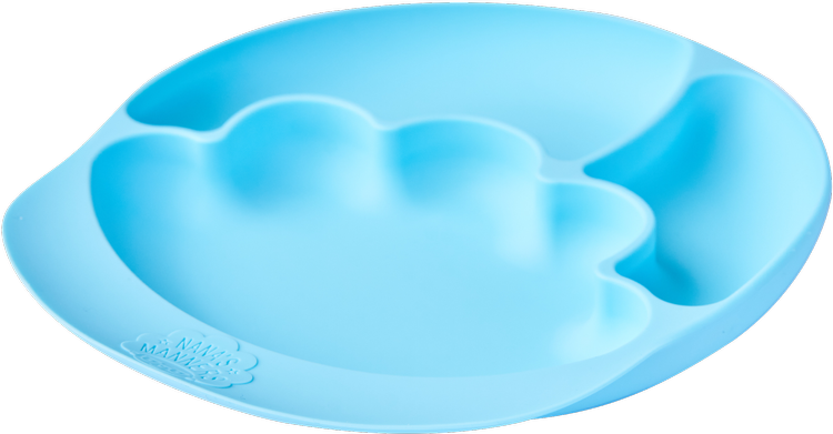 Nana's Manners, Talerz silikonowy z przyssawką - Blue