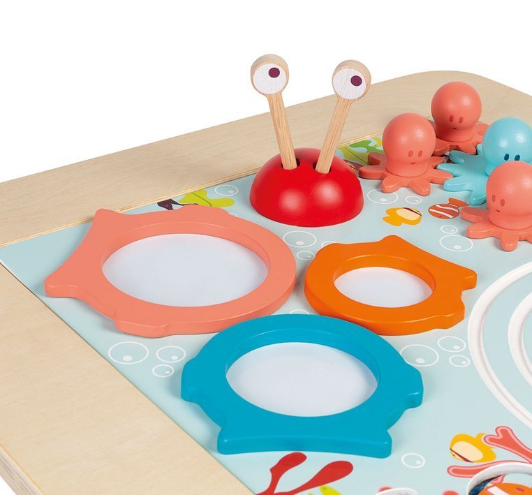 Janod Stolik Aktywizujący Drewniany 18 m+