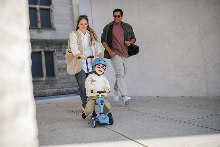 SCOOTANDRIDE Highwaykick 1 Push and Go 2w1 Jeździk i hulajnoga z rączką do prowadzenia 1-5 lat