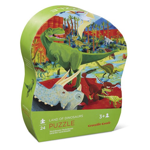 Crocodile Creek Puzzle 24 elementy Ziemia dinozaurów 3+