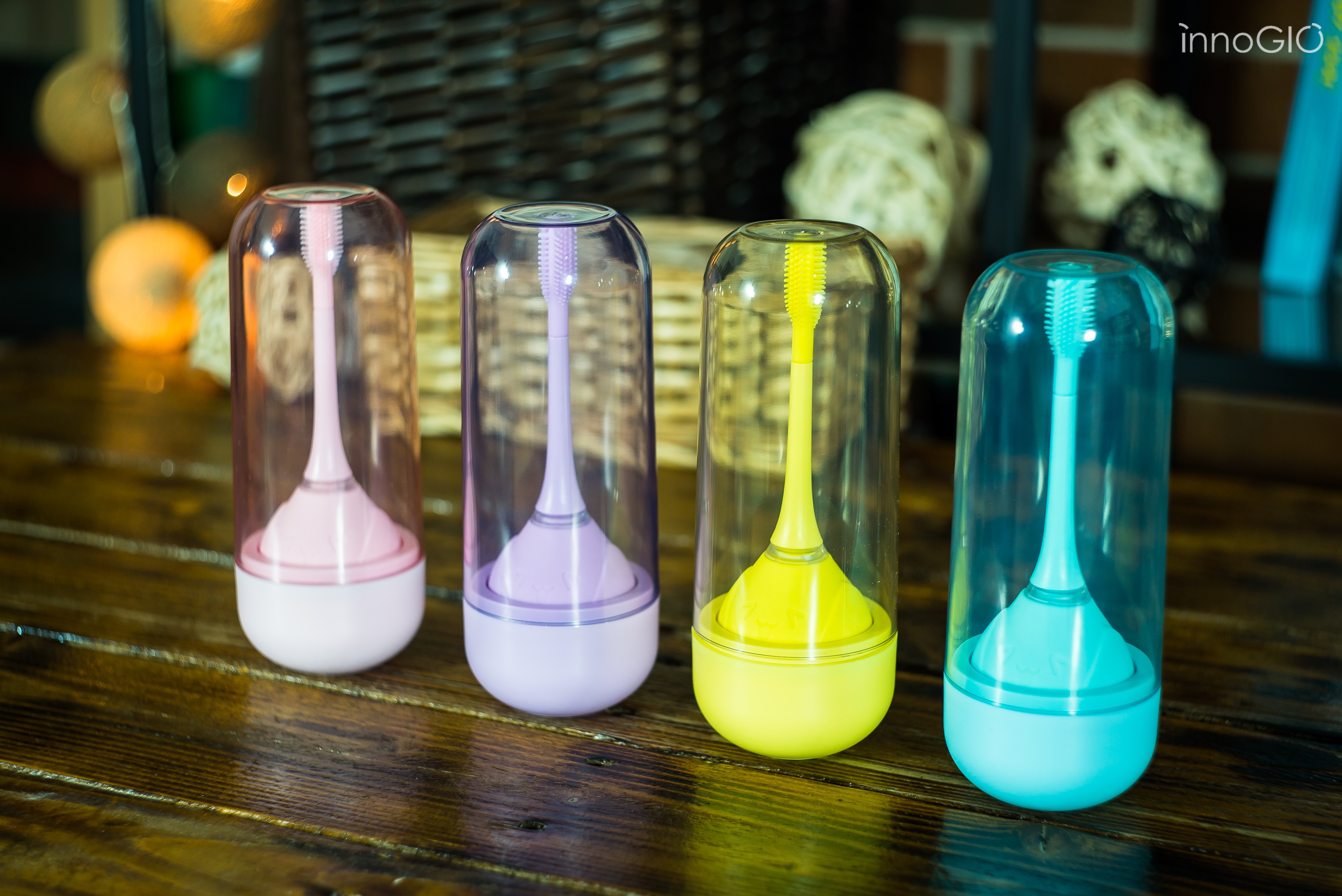 InnoGio Soniczna Szczoteczka 360° - Żółta 3+