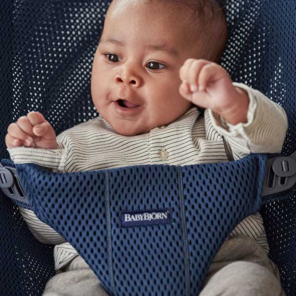 BabyBjorn Leżaczek Bliss Mesh Granatowy 0+ | 3.5-13kg