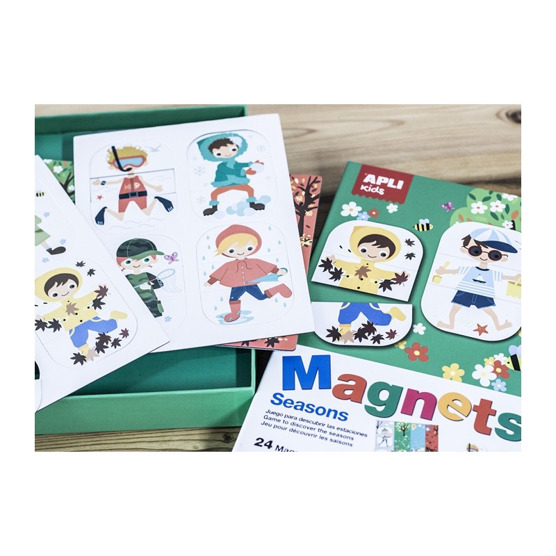 Apli Kids Magnetyczna Układanka Pory Roku 3+ | Fabryka Wafelków