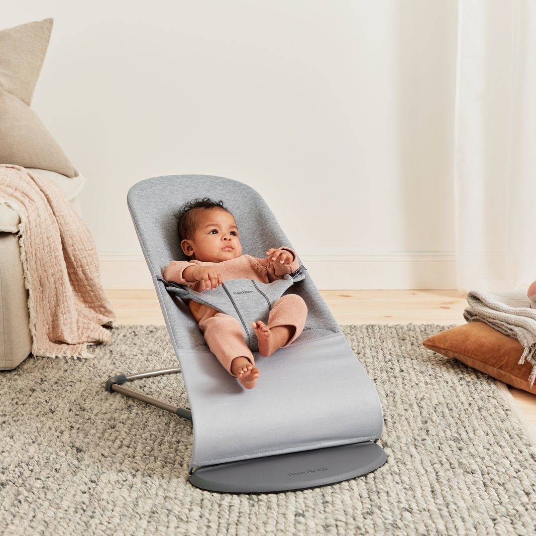 BabyBjorn Leżaczek Bliss 3D Jersey Jasny Szary + Pokrowiec