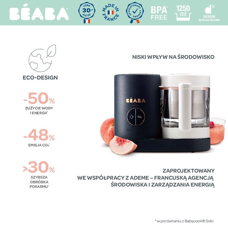 Beaba Babycook Neo Night Blue - wielofunkcyjny robot kuchenny 0+