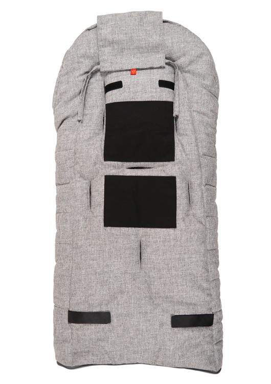 Kaiser Śpiworek SHINNY MELANGE ciemnoszary 0+