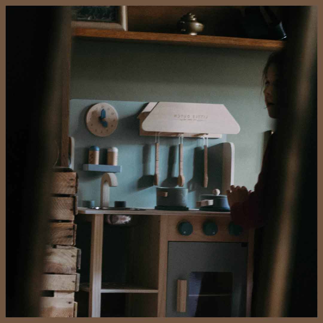 Little Dutch Drewniana Kuchnia Edukacyjna 3+ | Pastelowa