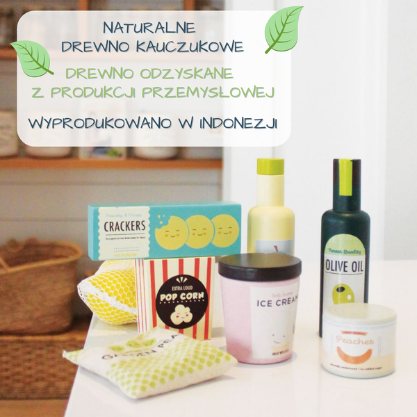 Tender Leaf Toys Drewniane artykuły spożywcze 14 elementów 3+