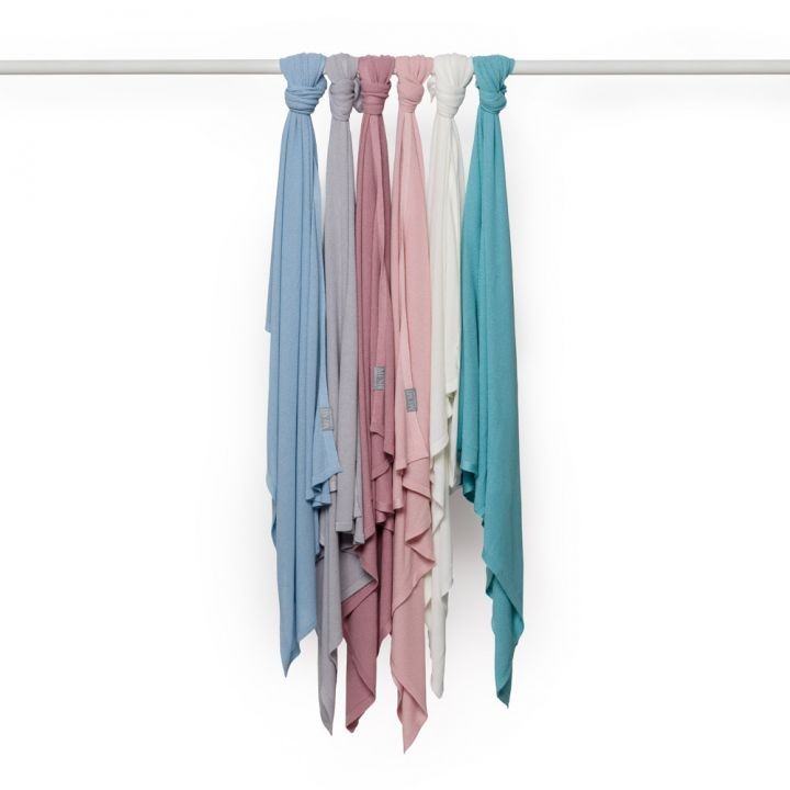 My Memi Otulacz Bambusowy z Jonami Srebra Jasny Szary 100x100