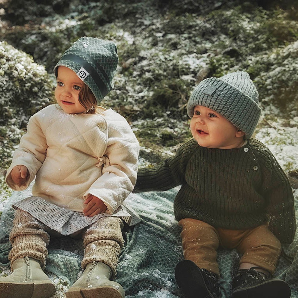 Elodie Details Czapka Wełniana Deco Turquoise 6-12m