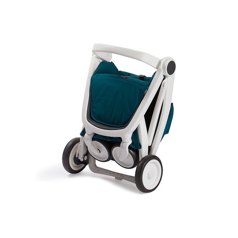 Greentom Wózek Upp Classic Biały-Petrol 6m+ | Ekologiczny