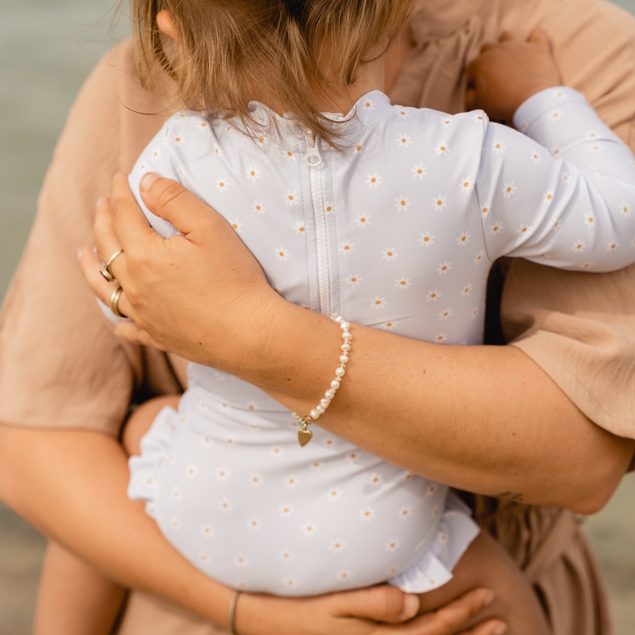 Little Dutch, Swimsuit z rękawami Daisy Blue 86/92 Daisy