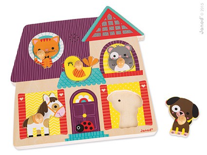 Janod Puzzle Muzyczne Moi Mali Przyjaciele 12m+