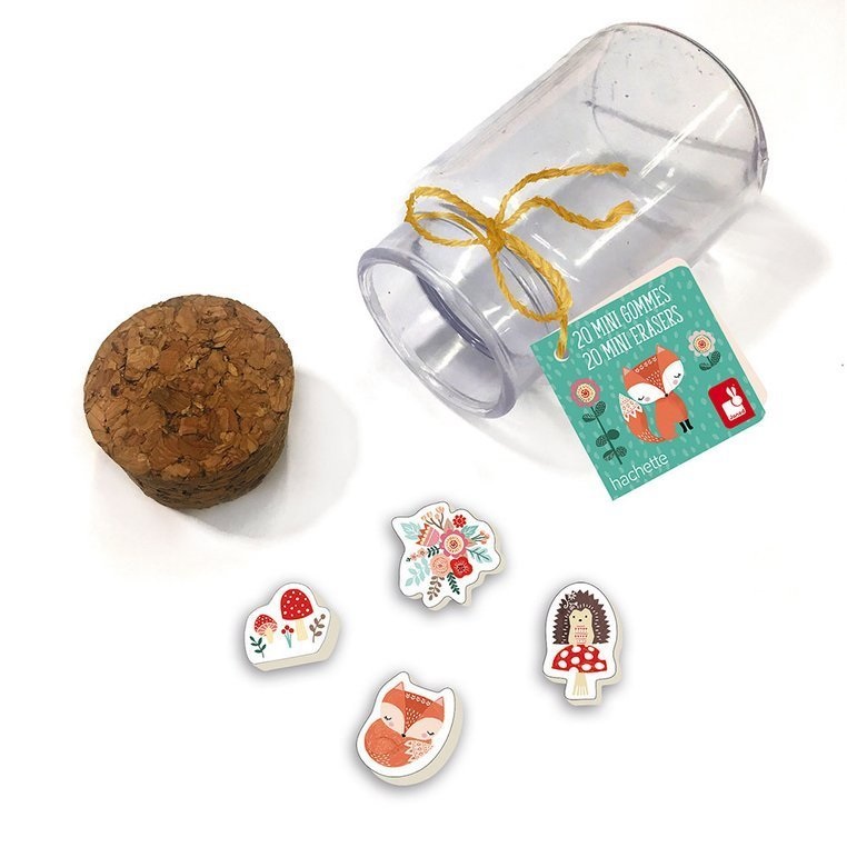 Janod Gumki do ścierania Lisek & Jednorożec 20szt 5+