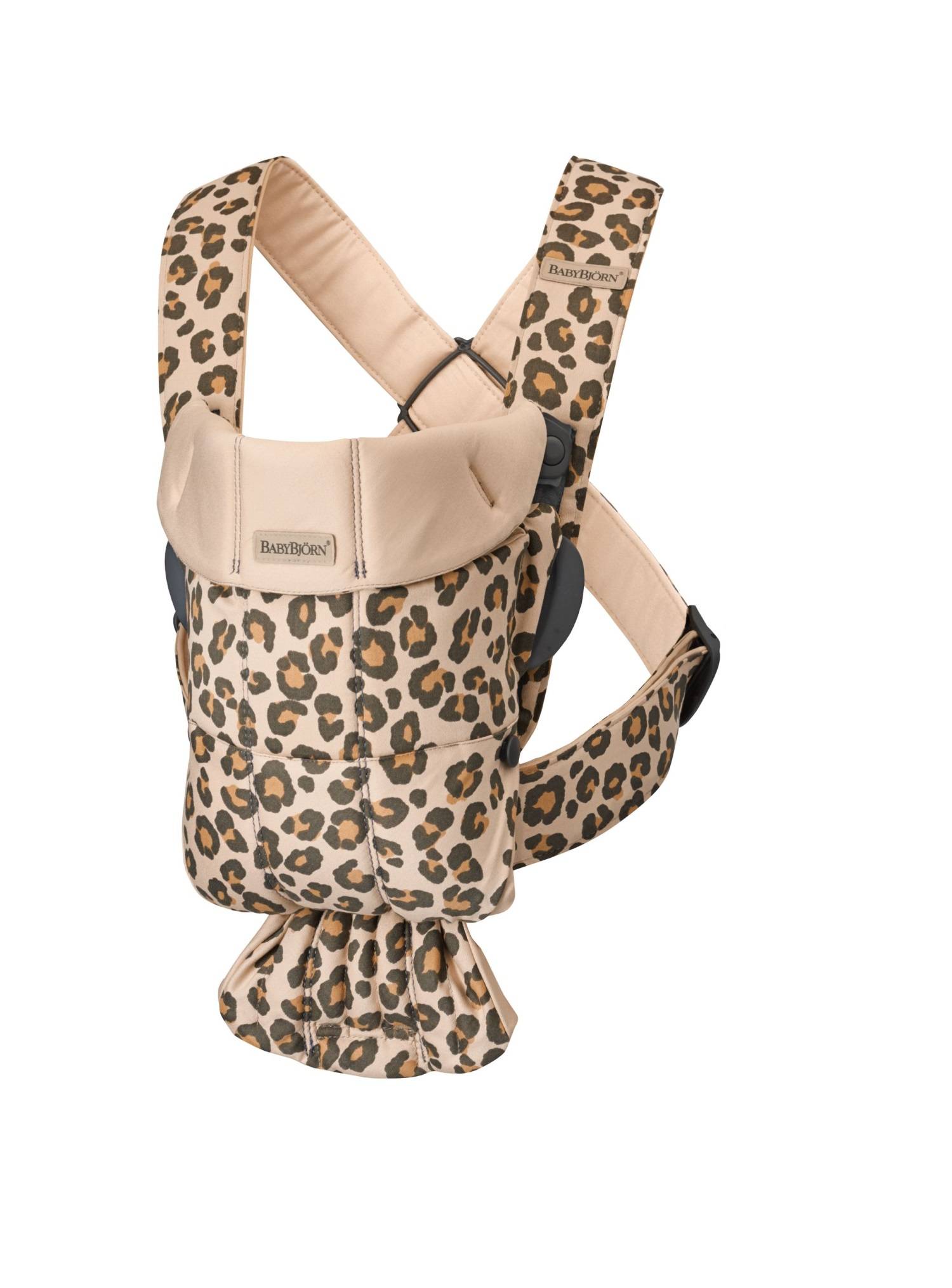 BabyBjorn Nosidełko MINI 3D Jersey Beż/Leopard 0+
