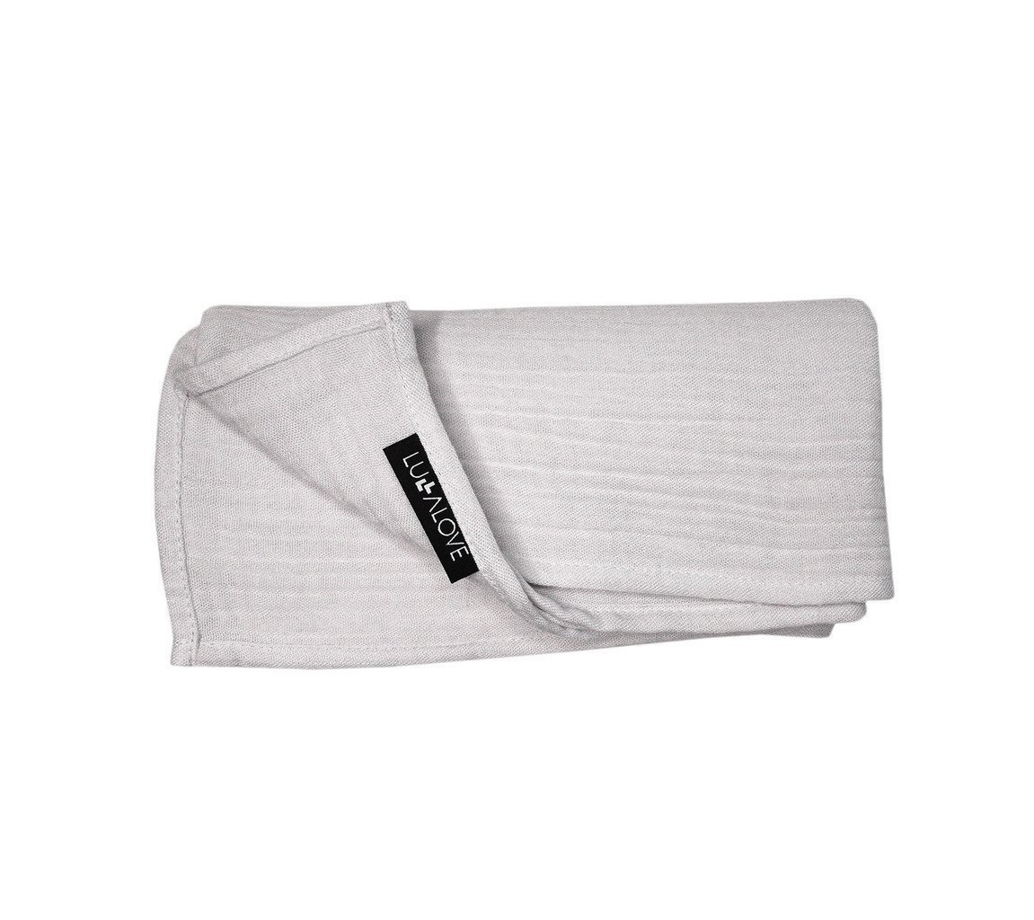 Lullalove, Otulacz muślinowy - ice grey - szary