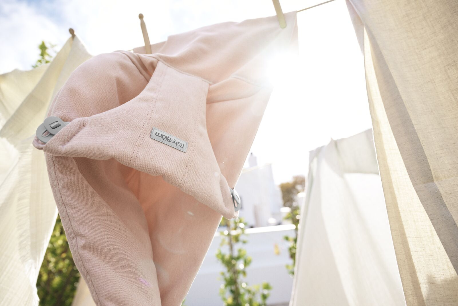 BabyBjorn Leżaczek Bliss Woven Jasny Róż Melanż