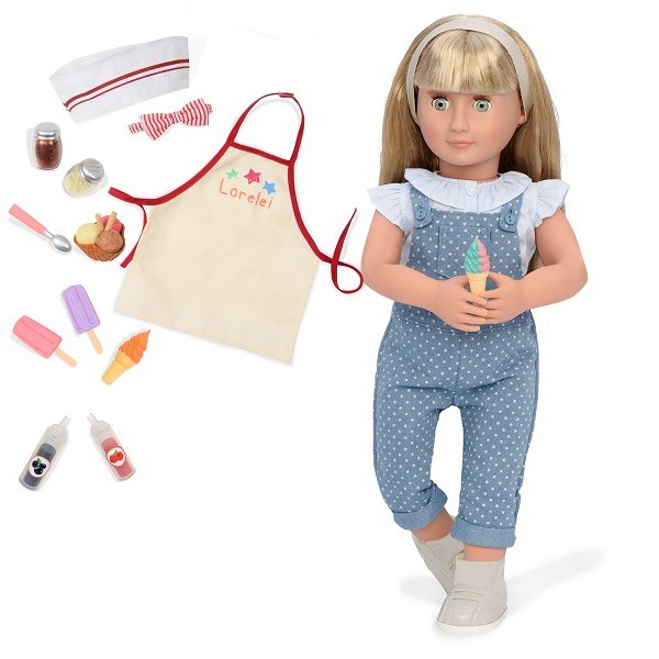 Our Generation Lalka Lorelei 46cm Sprzedawczyni Lodów 3+
