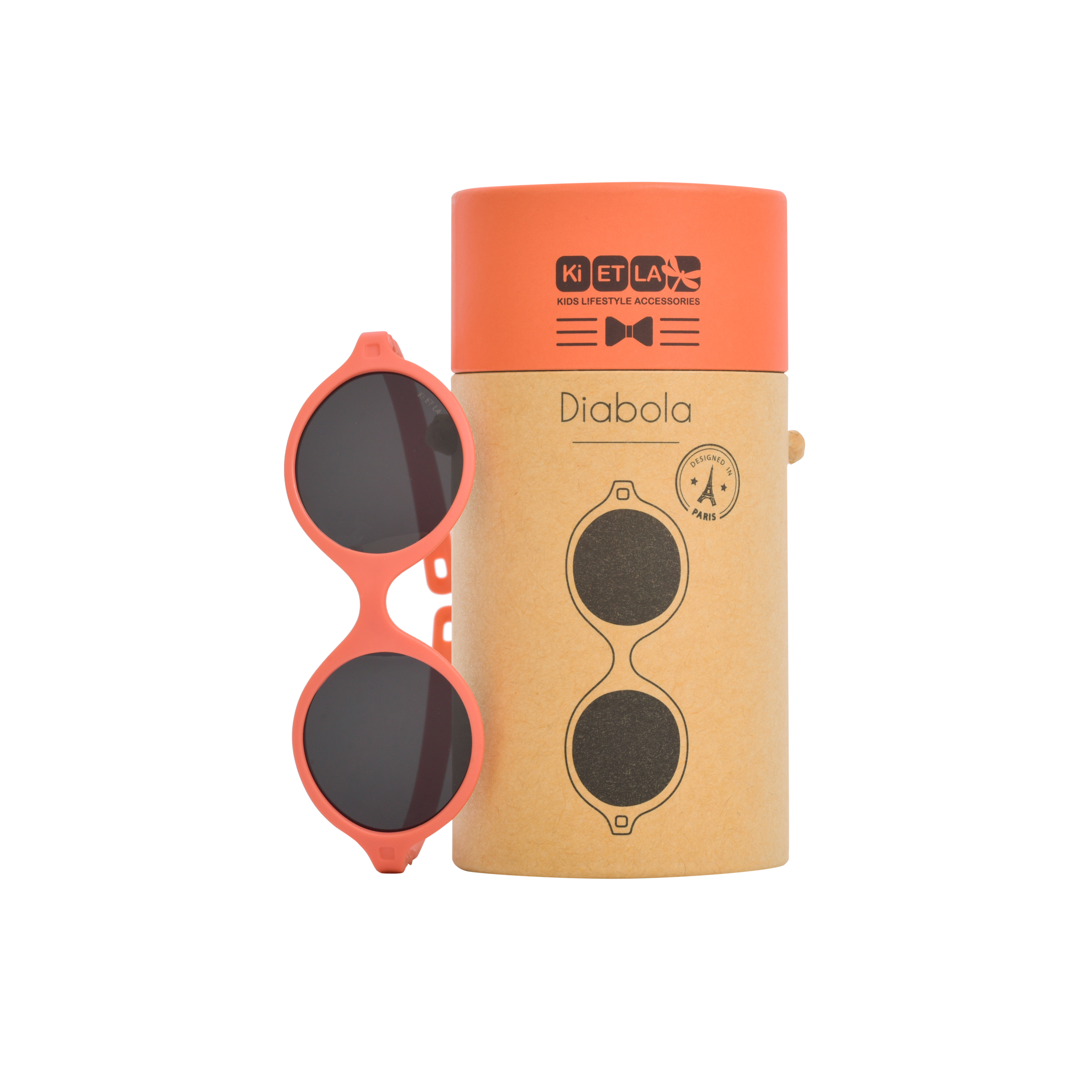 Ki ET LA Okulary Przeciwsłoneczne Diabola 0-1 GRAPEFRUIT