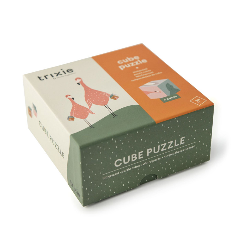 Trixie Baby Puzzle Kostki Zwierzęta 4el 1+